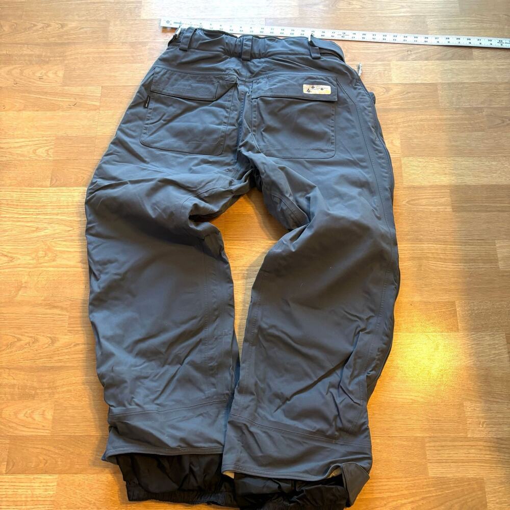 BURTON SNOW PANTS MENS LARGE DARK GREY WINTER